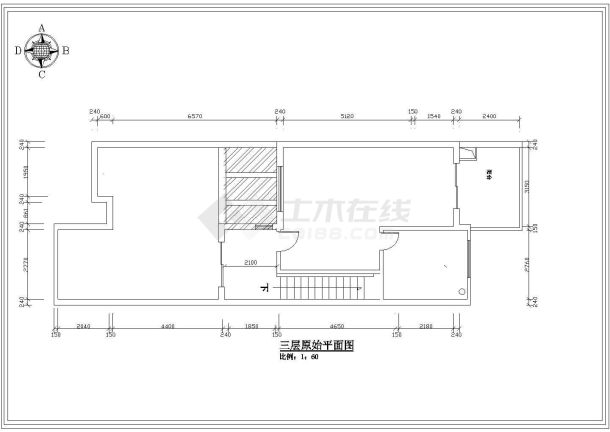 某花城别墅建筑室内装修CAD设计施工套图-图二