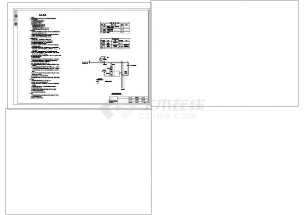 云浮市某地路灯设计规划平面cad图纸，共一份资料（含设计说明）-图一