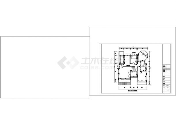 2层样板房复式黑白情缘风格CAD图纸设计-图一