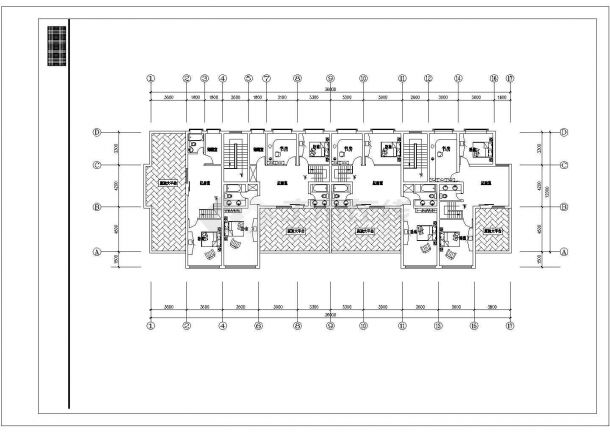 某住宅楼建筑施工CAD设计方案图纸-图一