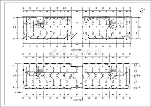 某办公楼电气设计CAD详细方案施工图-图一