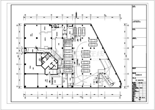办公楼设计_某地区大型高层办公楼弱电工程设计cad全套平面施工图（含设计说明）-图一