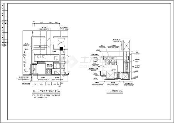 福建某地下商场空调设计图纸-图一