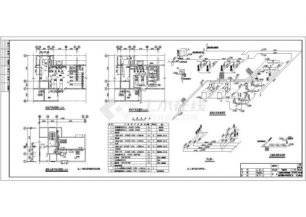 高层采暖系统设计CAD图纸-图二