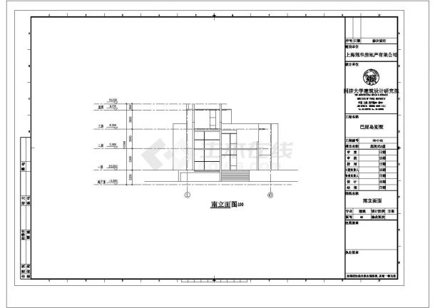 某庭院式建筑设计CAD参考图-图二