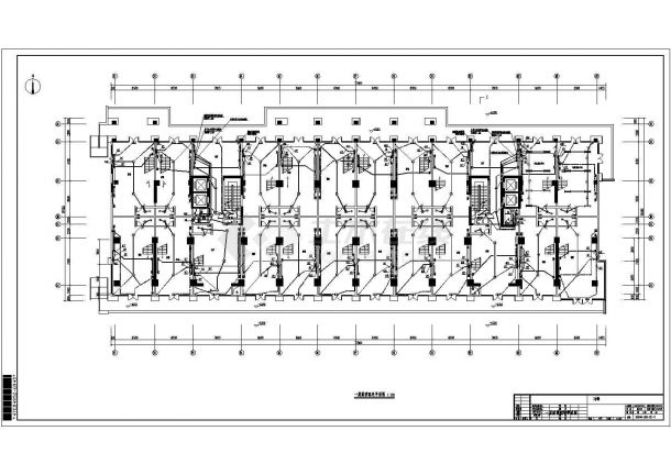 某高层办公建筑强弱电气CAD设计构造完整施工图-图二