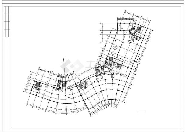 高层商住楼建筑设计图全套-图二