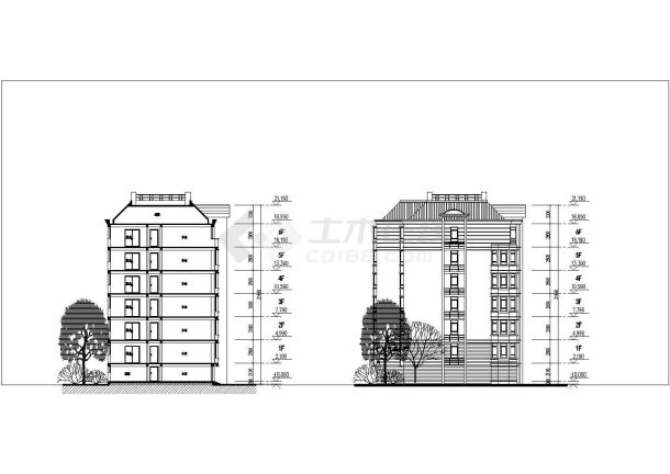 衡阳市沿街店面设计全套施工cad图-图二