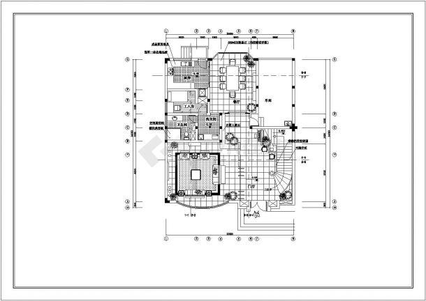 某时尚欧式别墅全套装饰设计CAD室内施工图纸-图一