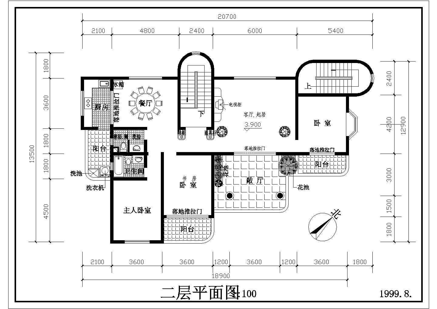 广州市多层住宅建筑设计全套施工cad图