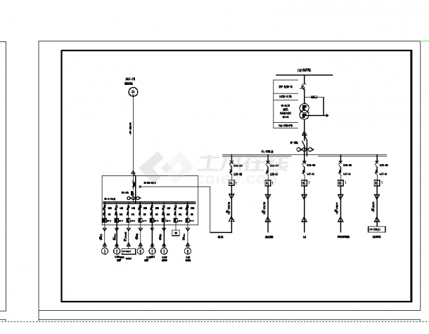 2套电缆清册电气系统设计施工cad图纸-图一