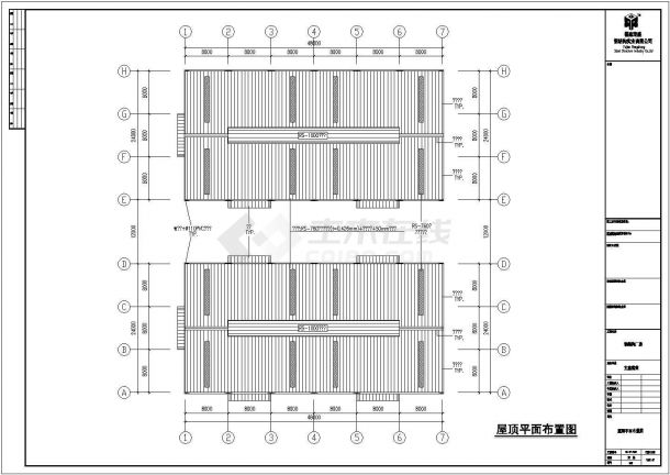 文鑫莲业公司钢结构厂房工程设计CAD图纸-图二