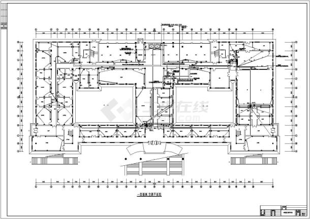 办公楼设计_某框架结构八层办公楼配电设计cad全套电气施工图（含设计说明）-图一