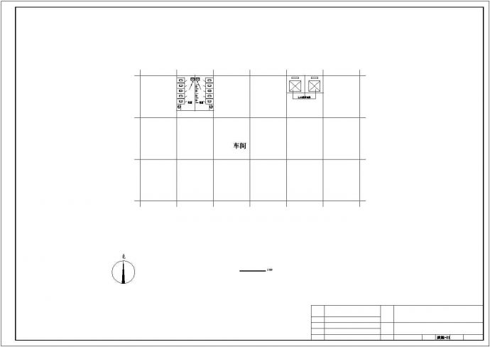 厂房设计_深圳某电子厂2500平米三层框架结构生产厂房建筑设计CAD图纸_图1