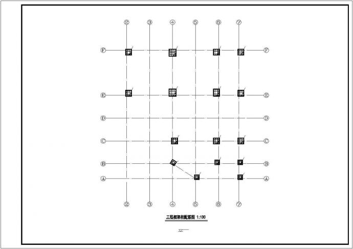 某地六层框架结构中学教学楼结构设计图（共20张）_图1
