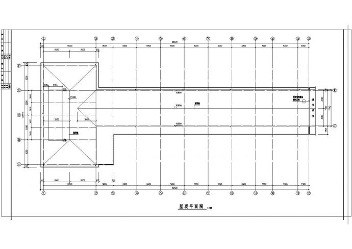 某2570平方米四层砖混结构中学教学楼建筑结构方案图_图1