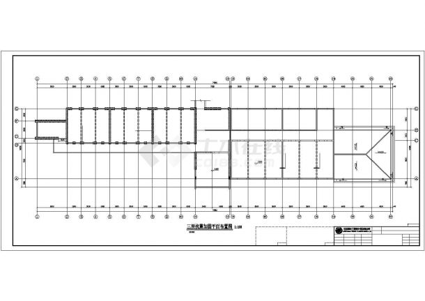 四层砖混结构中学教学楼抗震加固以及平改坡工程设计图(CAD，9张图纸)-图一