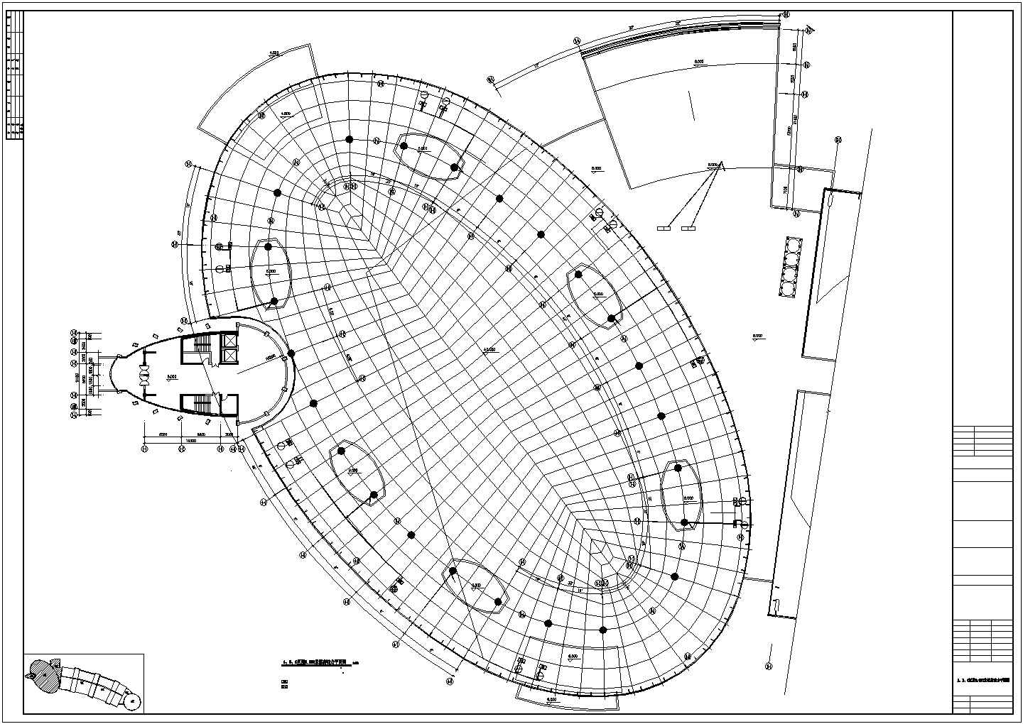 某会展中心地面强电图电气设计CAD平面图