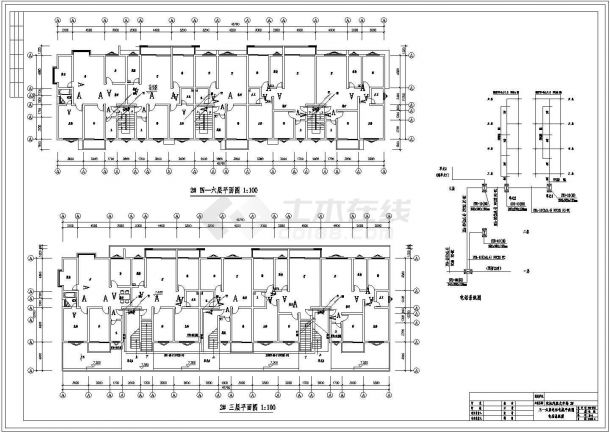 某汽配城全套电气设计CAD平面图大样图施工图纸-图二