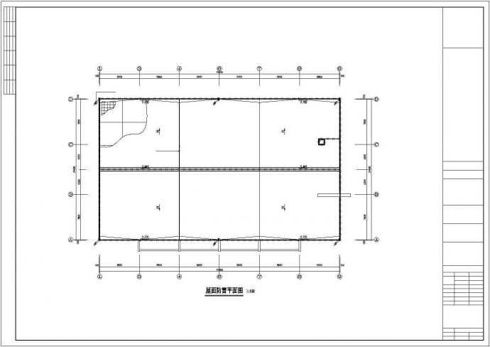 某食堂电气设计CAD平面图大样图施工图纸_图1