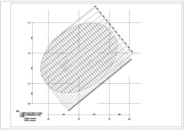 综合楼钢结构幕墙工程施工设计CAD图-图二