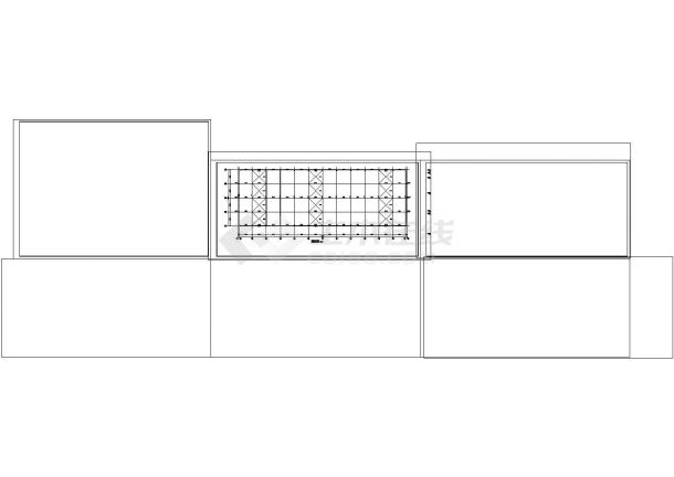 厂房设计_门式刚架承重结构带吊车厂房结施CAD图纸设计-图一