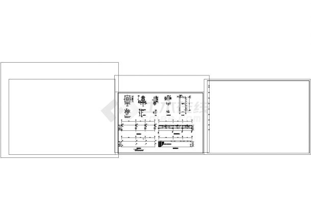 厂房设计_3030平米钢结构厂房结施全CAD图纸设计-图一