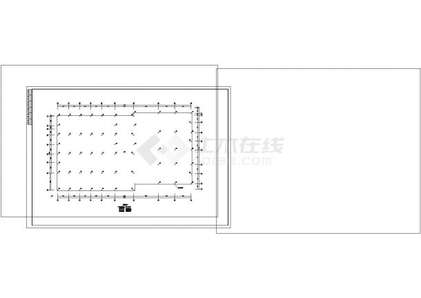 厂房设计_3030平米钢结构厂房结施全CAD图纸设计-图二