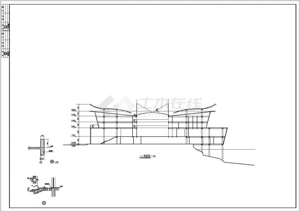某海口岸装修设计施工CAD图-图二
