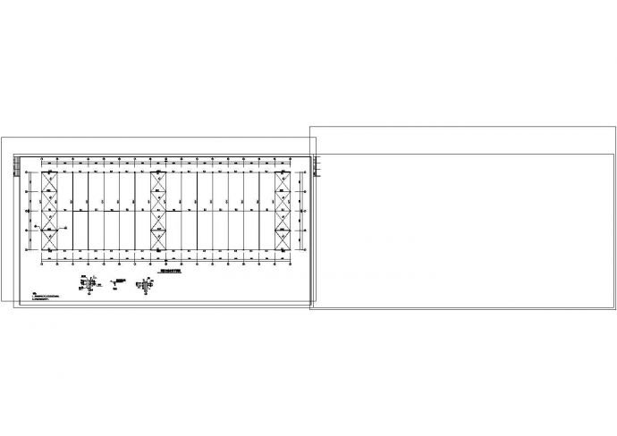 厂房设计_30m跨单层轻钢结构厂房结构图纸cad全图_图1