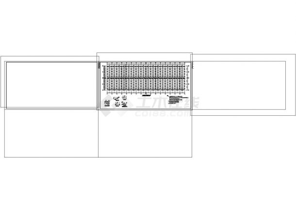 厂房设计_30m跨单层轻钢结构厂房结构图纸cad全图-图二
