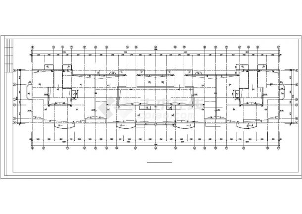 哈尔滨某小区住宅楼详细设计施工全套CAD图纸-图二