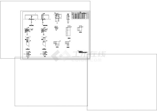 厂房设计_总跨门式刚架带吊车钢结构厂房结施CAD图纸设计-图二