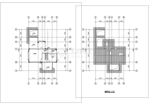 3层250.4平米别墅建筑设计图-图一