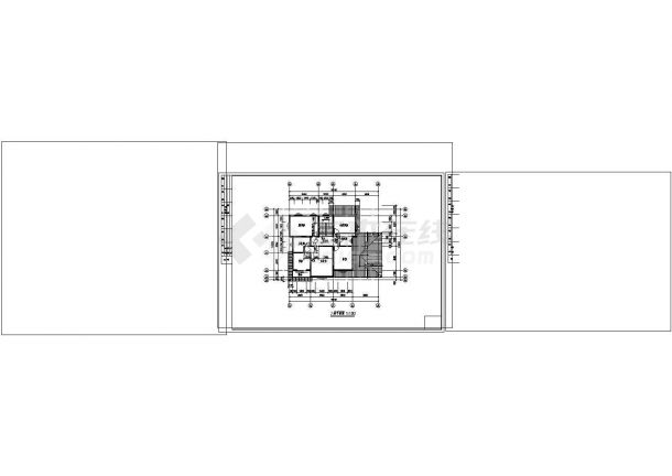 -1+2层478.75平米山区坡地别墅建筑CAD图纸设计-图二