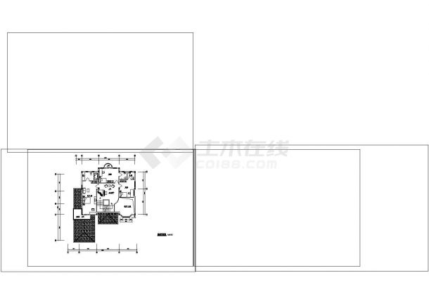 3层华别墅建筑方案CAD图纸设计-图二