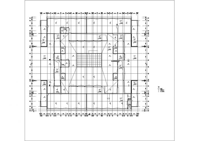某市大型超市建筑施工CAD设计图_图1
