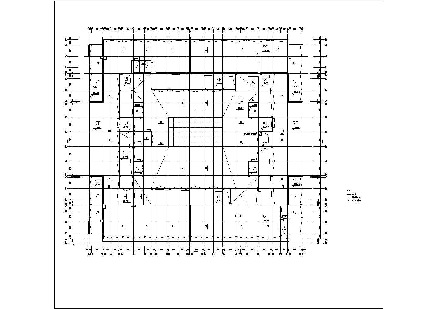 某市大型超市建筑施工CAD设计图