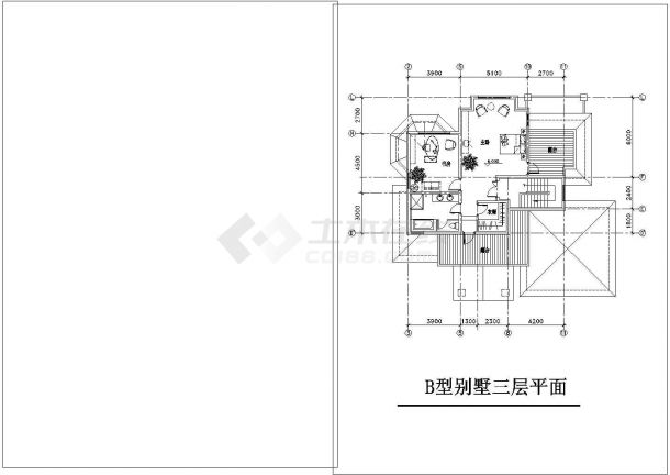 3层410平米精美别墅建筑CAD图纸设计-图二