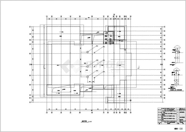 某影院空调设计CAD平面布置参考图-图二