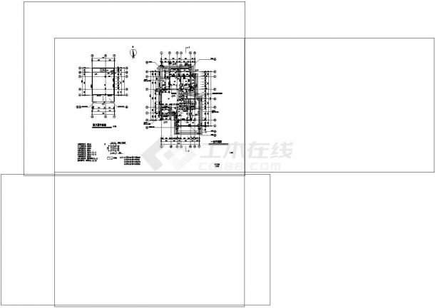 地下1地上3层坡地别墅建筑施工CAD 图纸设计-图二