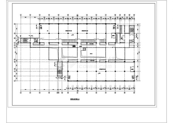 大学图书馆CAD建筑设计施工图-图一