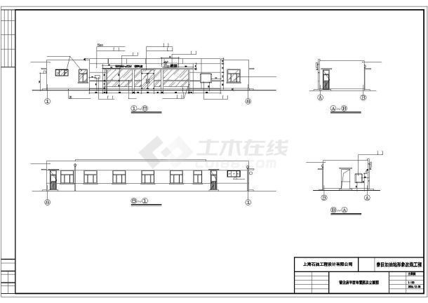 某加油站平面图电气设计CAD完整详细-图二