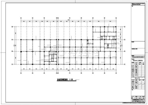 某地上7层框架结构培训中心建筑结构设计施工CAD图纸-图二