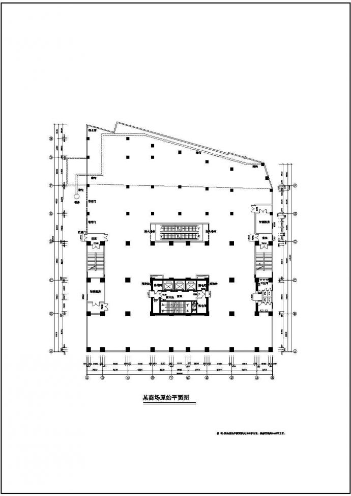 某商场电气消防图设计CAD图纸内含电气施工说明_图1