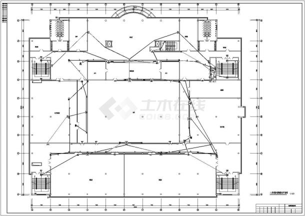  CAD fire protection drawing of a school complex building - Figure 2