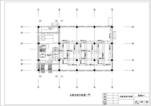 郑州市广新街某综合楼内部锅炉房全套设计CAD图纸-图一