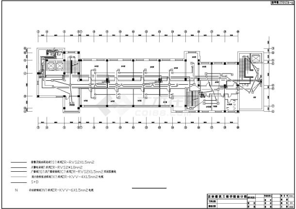 雅柏大厦平面图消防施工全套完整大样图CAD总体规划-图一