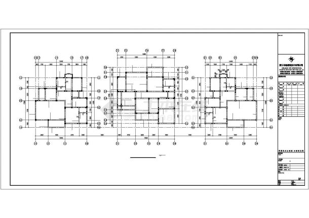 某地下单层框架结构住宅建筑结构设计施工CAD图纸-图二