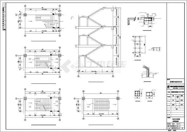 某框架结构厂房建筑结构设计施工CAD图纸-图一